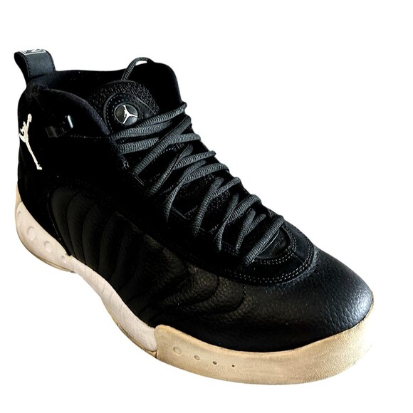 Jordan Jumpman Pro Cyber Monday Black Suede Leather 906876-010 Mens Shoe Size 11 - Picture 1 of 14